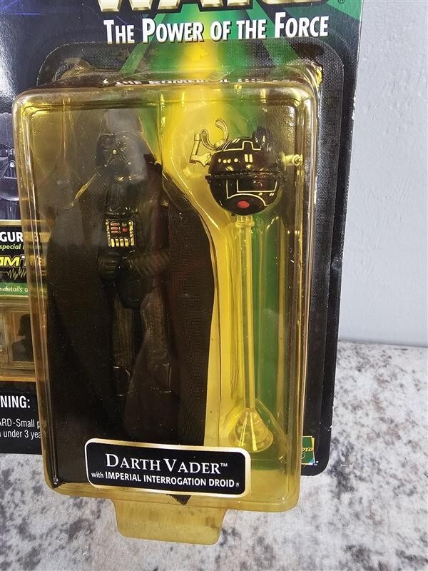 1999 Darth Vader with Imperial Interrogation Droid -Star Wars Power of the Force