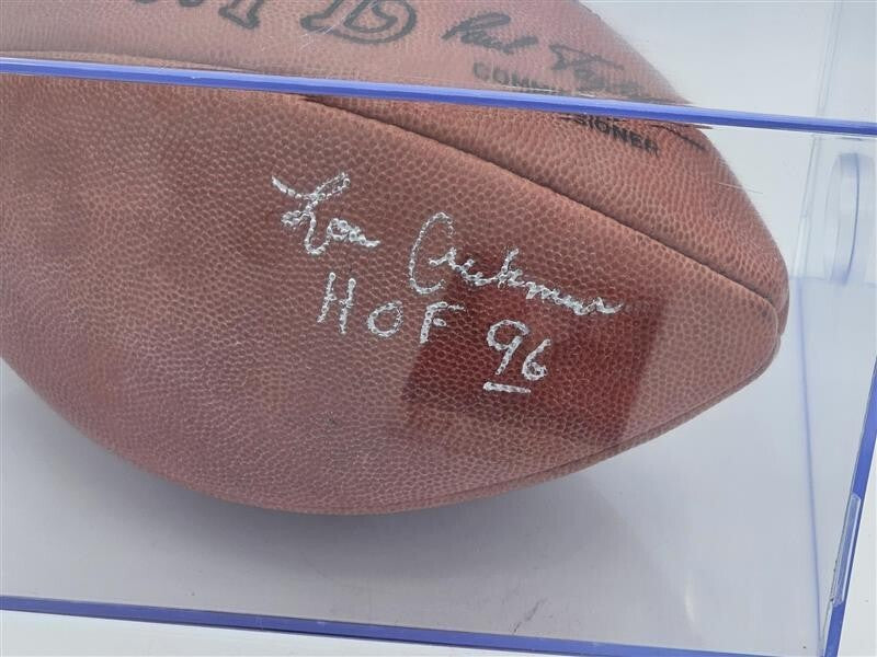 Lou Creekmur Autograph Official NFL Game Football - Inscribed - JSA - CB40956