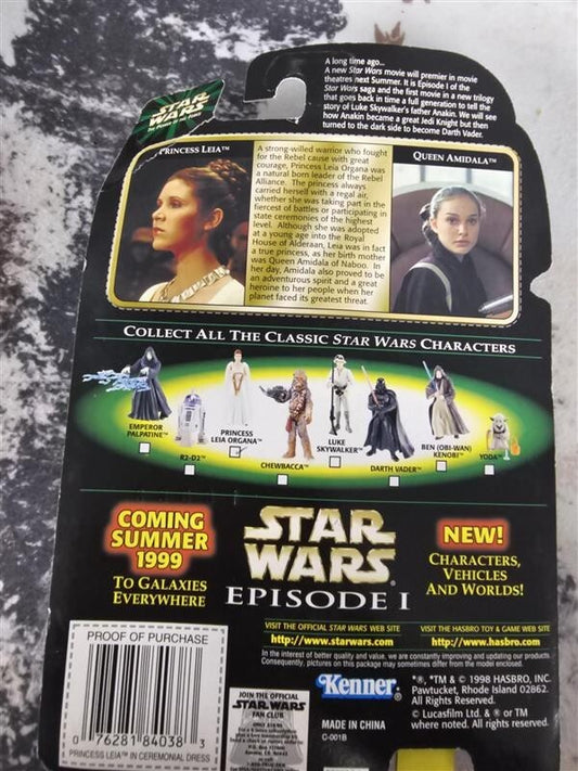 1998 Star Wars The Power Of The Force Princess Leia In Ceremonial Dress NEW