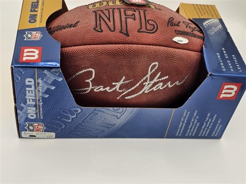 Bart Starr Autographed Wilson Football Packers