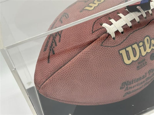 Corey Schlesinger Signed and Inscribed Football - Detroit Lions - COA