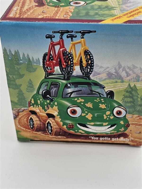 1996 The Chevron Cars - Freddy 4-Wheeler with 2 Mountain Bikes - New in Box!