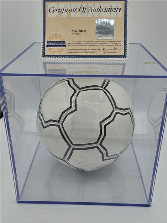 Autographed Mia Hamm Soccer Ball w/COA