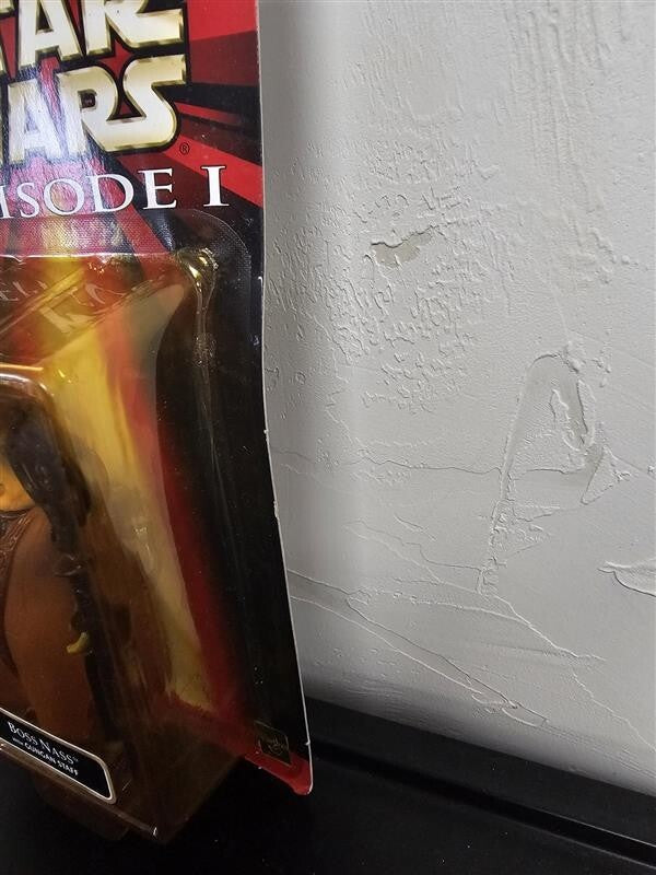 1998 HASBRO STAR WARS EPISODE I COLLECTION 3 BOSS NASS WITH GUNGAN STAFF 84119