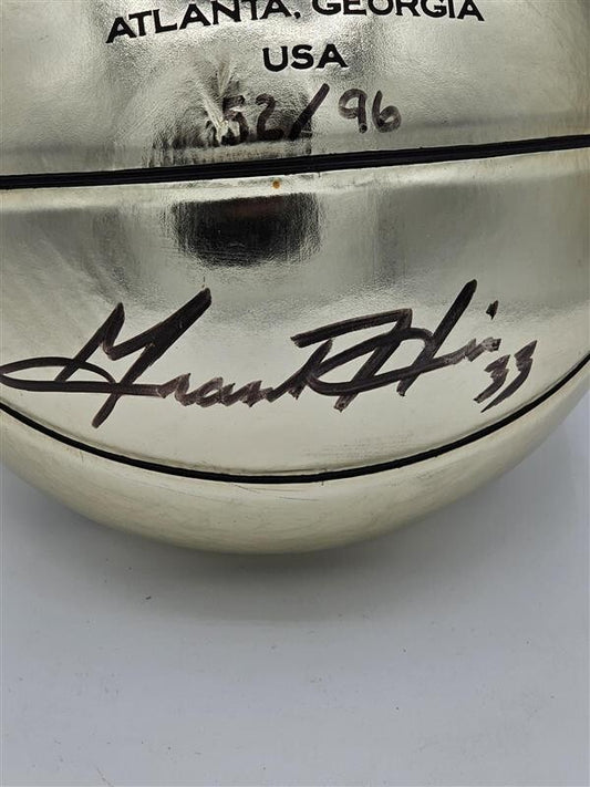 96 Olympic grant hill signed Gold basketball - JSA - CB40940 - Inscribed 52/96