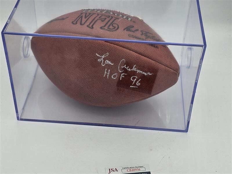 Lou Creekmur Autograph Official NFL Game Football - Inscribed - JSA - CB40956