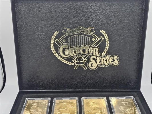 24 Karat Gold Card Collector Series 8 Cards - Thomas, Glavine, Grieve, etc.