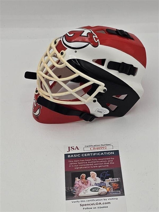 Martin Brodeur autographed RIDDELL mini goalie helmet JSA COA
