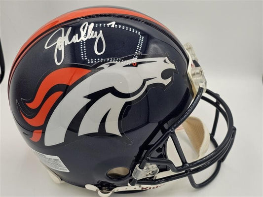 John Elway Denver Broncos Autographed Signed Authentic Helmet