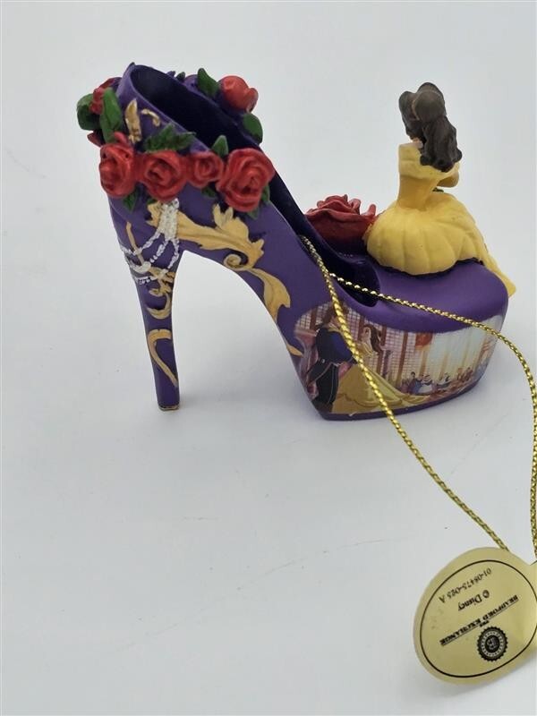 Bradford Exchange Disney Once upon A Slipper Ornaments Aurora and Belle