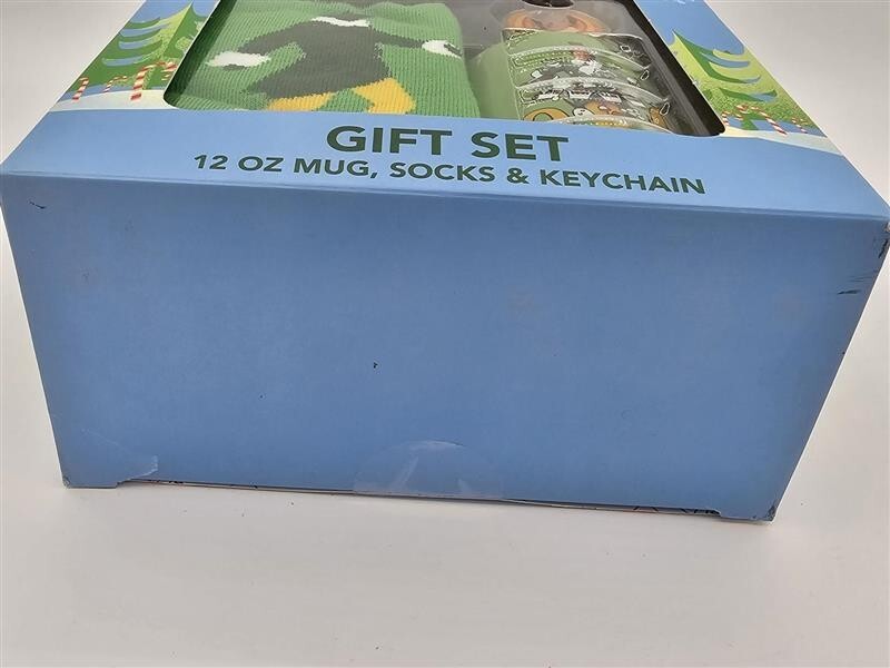 Buddy the ELF Movie Gift Set Mug Socks Keychain Will Ferrell Gift Box Christmas