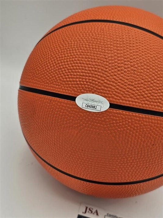 Joe Smith Signed Wilson 8" Mini Basketball 1995 #1 Draft Pick JSA Authenticated