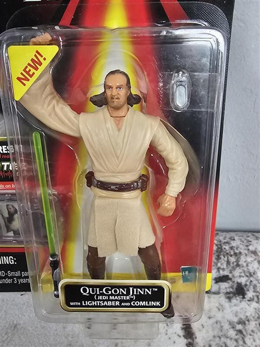 1999 Star Wars Episode 1 Qui-Gon Jinn (Jedi Duel) with Lightsaber Action Figure