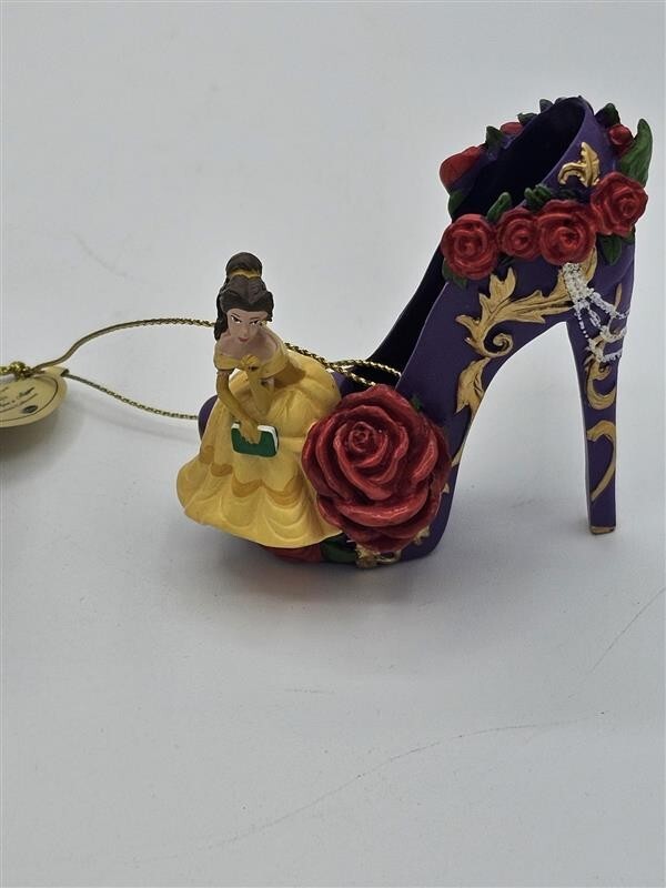 Bradford Exchange Disney Once upon A Slipper Ornaments Aurora and Belle
