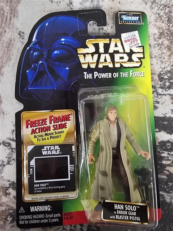 1997 - Star Wars POTF - Freeze Frame - Han Solo Endor Gear - NEW!