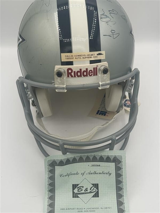 DALLASCOWBOYS SUPER BOWL XXX CHAMPS TEAM SIGNED FULL SIZE AUTHENTIC HELMET w/COA