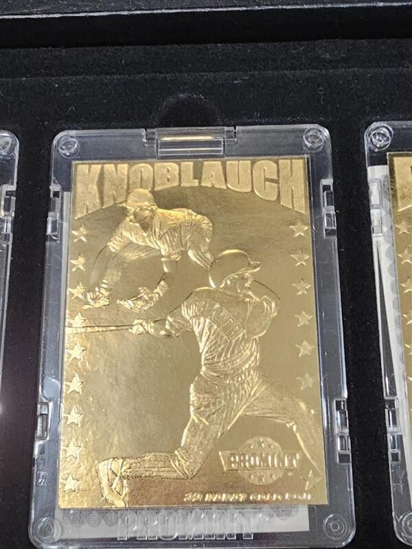 24 Karat Gold Card Collector Series 8 Cards - Galarraga, Pettitte, Sosa, etc.