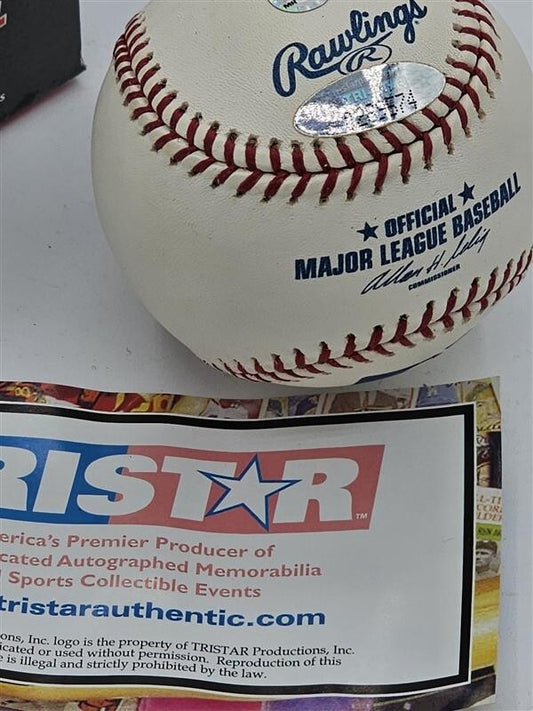 Autographed MARK DAVIS "89 NL CY" Official Major League Baseball w/ Tristar COA