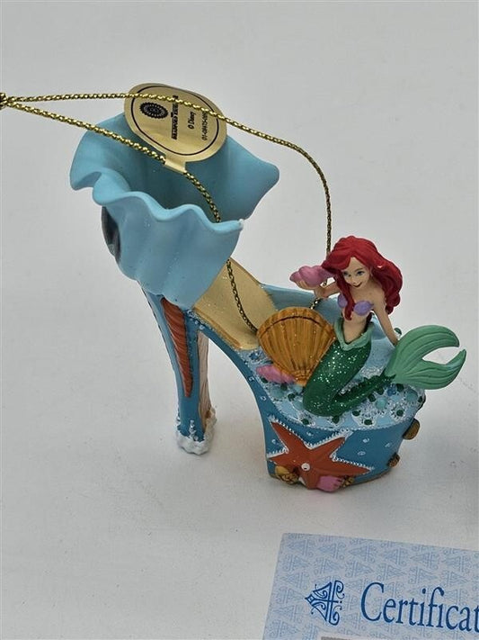 Bradford Exchange Disney Once upon A Slipper Ornaments Ariel and Merida