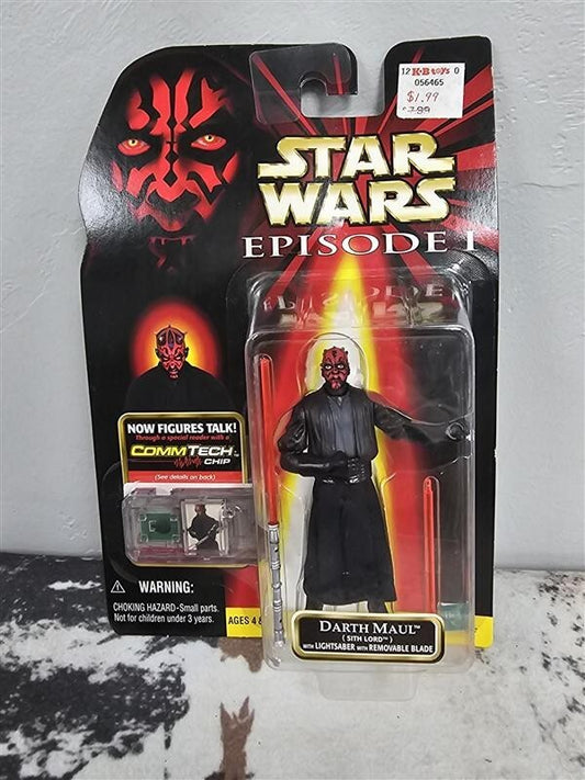 1999 Star Wars Episode I Darth Maul Sith Lord w/ Lightsaber and Removable Blade