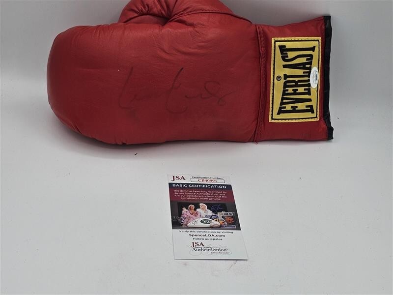 Lennox Lewis Signed Everlast Boxing Glove Heavyweight Champion - JSA - CB40991