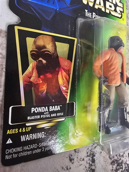 1996 Star Wars Power of the Force Ponda Baba w/Blaster Pistol and Rifle