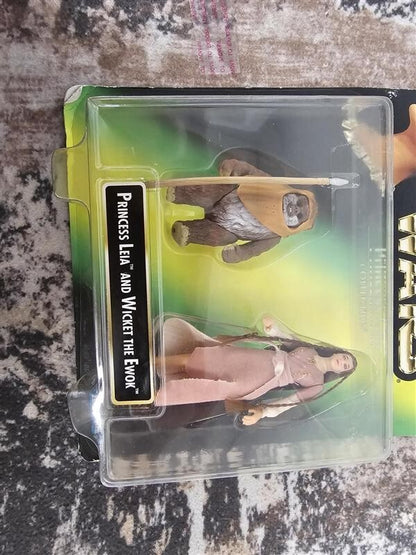 1997 Star Wars Princess Leia Collection Princess Leia and Wicket The Ewok