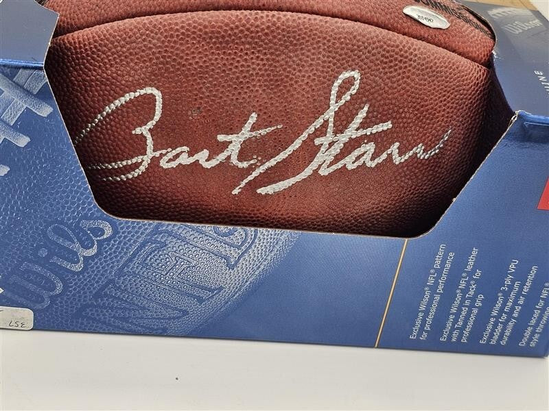 Bart Starr Autographed Wilson Football Packers