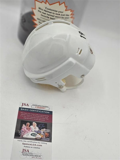 JOE SAKIC Signed Colorado Avalanche White Mini Helmet- JSA - CB40997