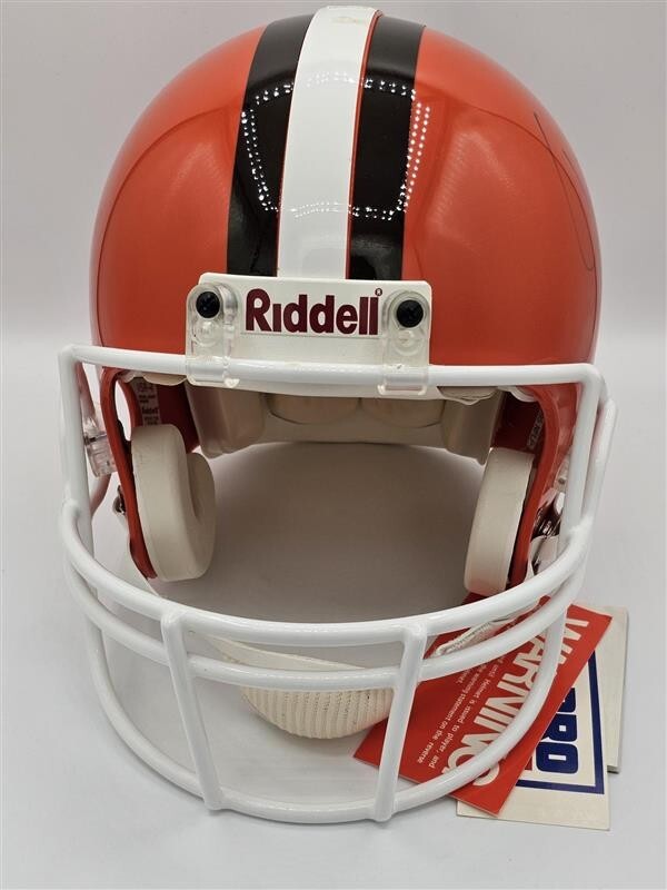 JIM BROWN AUTOGRAPHED FULL SIZE HELMET CLEVELAND BROWNS