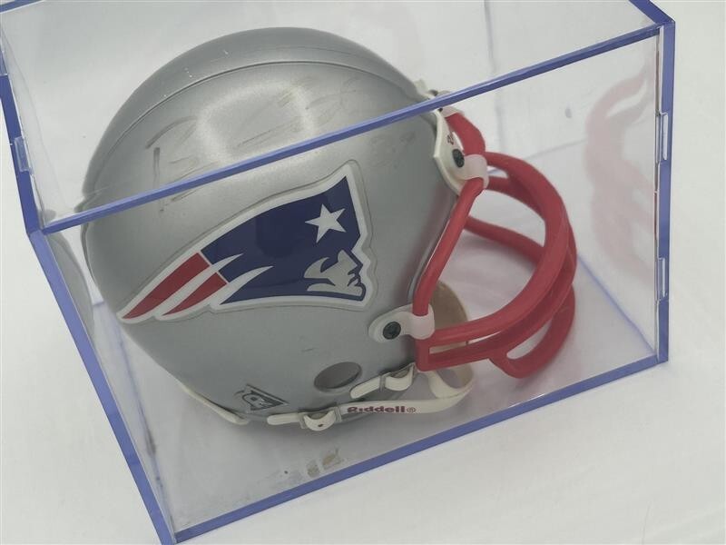 Ben Coates, MINI HELMET, AUTOGRAPH W/Display Case
