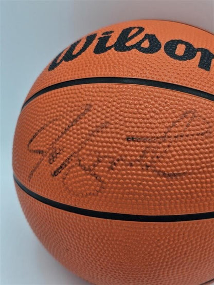 Joe Smith Signed Wilson 8" Mini Basketball 1995 #1 Draft Pick JSA Authenticated