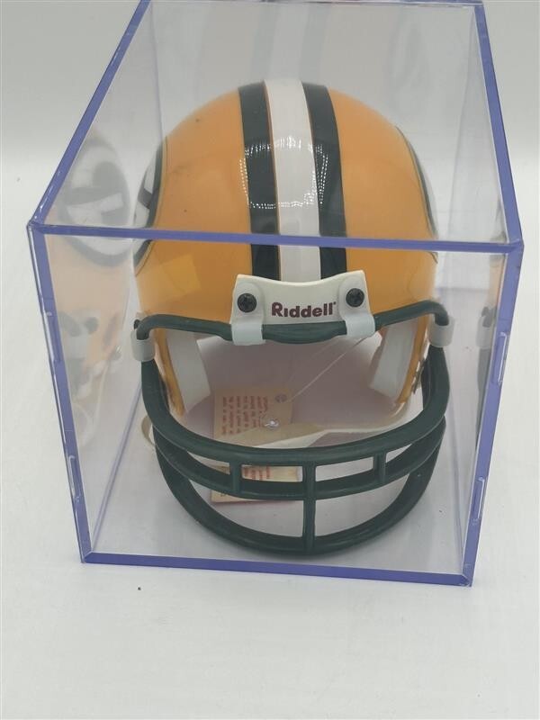 Green Bay Packers Mini Helmet faded Fred Stickland signature