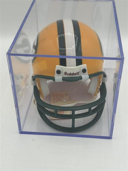 Green Bay Packers Mini Helmet faded Fred Stickland signature