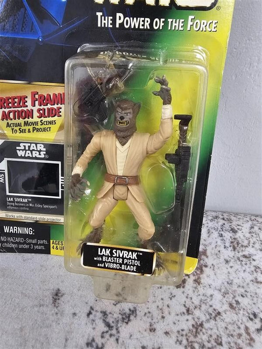1997 Hasbro Star Wars Power of the Force Freeze Frame Lak Sivrak Action Figure