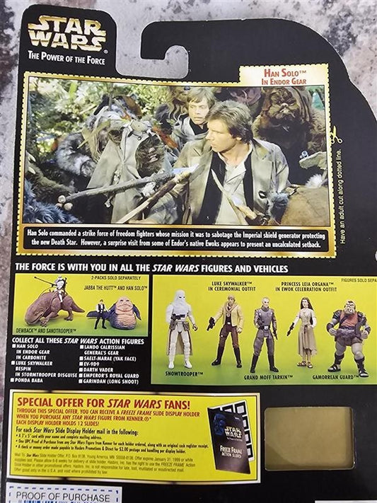 1997 - Star Wars POTF - Freeze Frame - Han Solo Endor Gear - NEW!