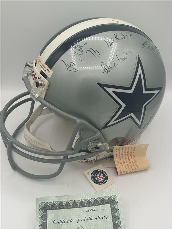 DALLASCOWBOYS SUPER BOWL XXX CHAMPS TEAM SIGNED FULL SIZE AUTHENTIC HELMET w/COA