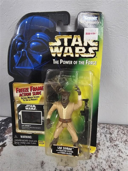 1997 Hasbro Star Wars Power of the Force Freeze Frame Lak Sivrak Action Figure