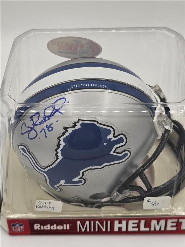 Cory Redding Detroit Lions Authentic Replica Helmet Autographed Inscription