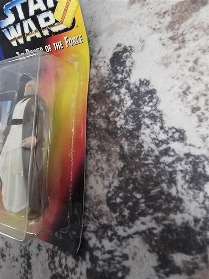 1995 Star Wars - Ben Obi-Wan Kenobi - Power of the Force w/Lightsaber and Cloak