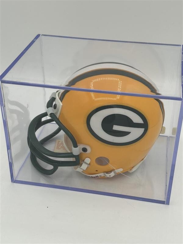 Green Bay Packers Mini Helmet faded Fred Stickland signature