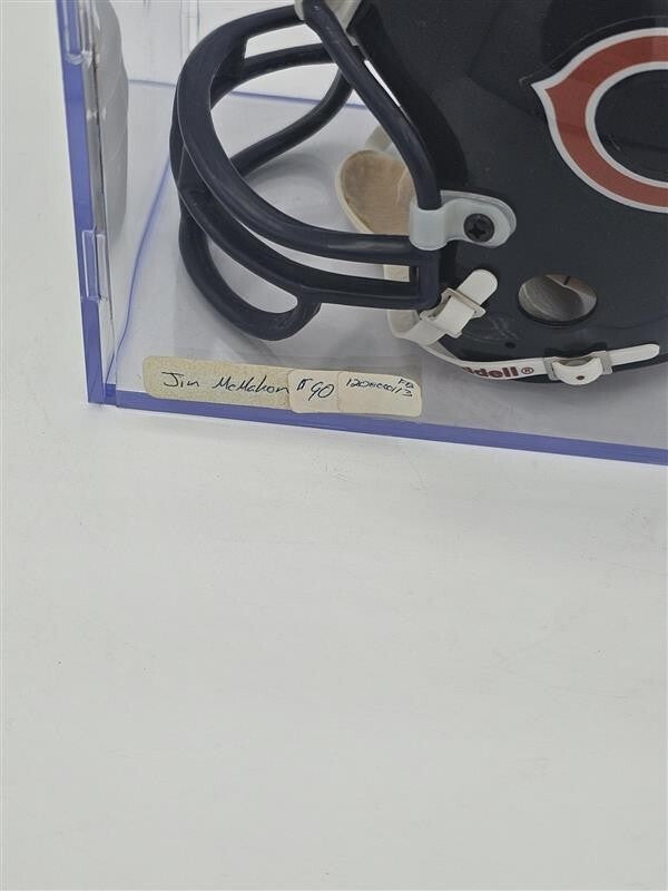Chicago Bears 85 Super Bowl Jim McMahon Signed Mini Helmet
