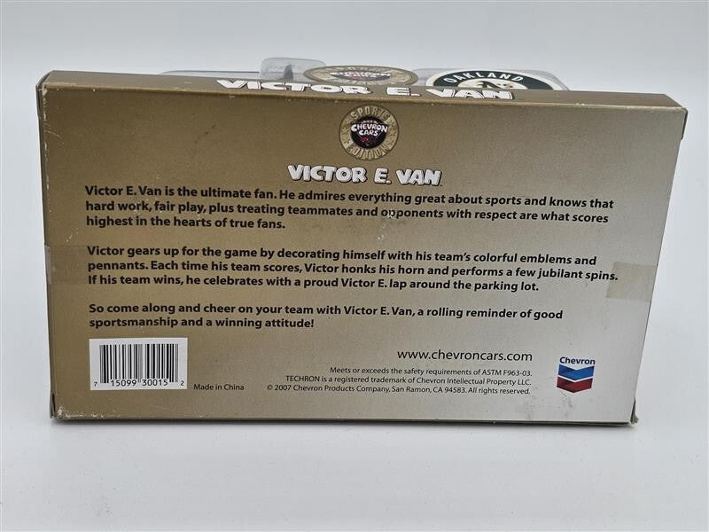 2007 MLB OAKLAND A'S SPORTS EDITION CHEVRON CARS "VICTOR E. VAN" WITH STICKERS