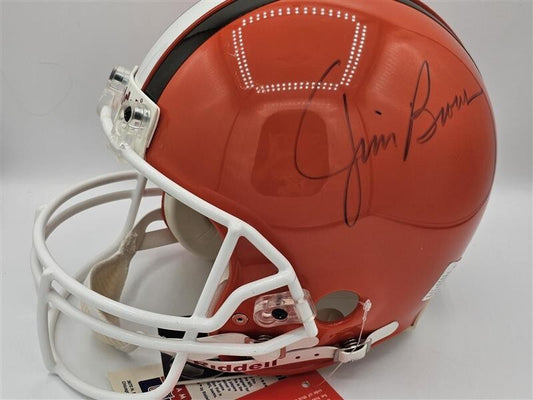 JIM BROWN AUTOGRAPHED FULL SIZE HELMET CLEVELAND BROWNS