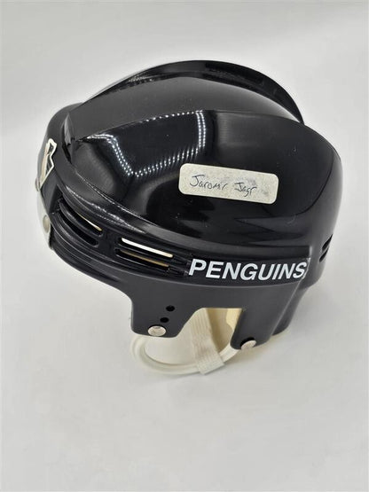 JAROMIR JAGR AUTOGRAPHED PENGUINS BLACK MINI HELMET No COA