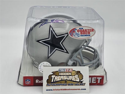 Drew Henson Dallas Cowboys Signed Mini Helmet