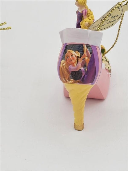 Disney Once Upon A Slipper Collection Rapunzel and Pocahontas by Bradford