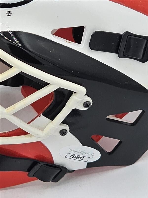 Martin Brodeur autographed RIDDELL mini goalie helmet JSA COA