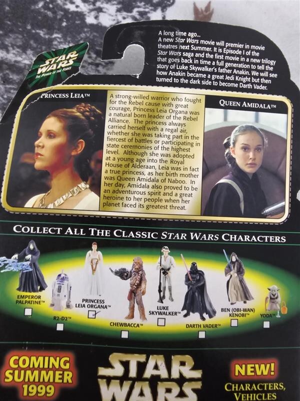1998 Star Wars The Power Of The Force Princess Leia In Ceremonial Dress NEW
