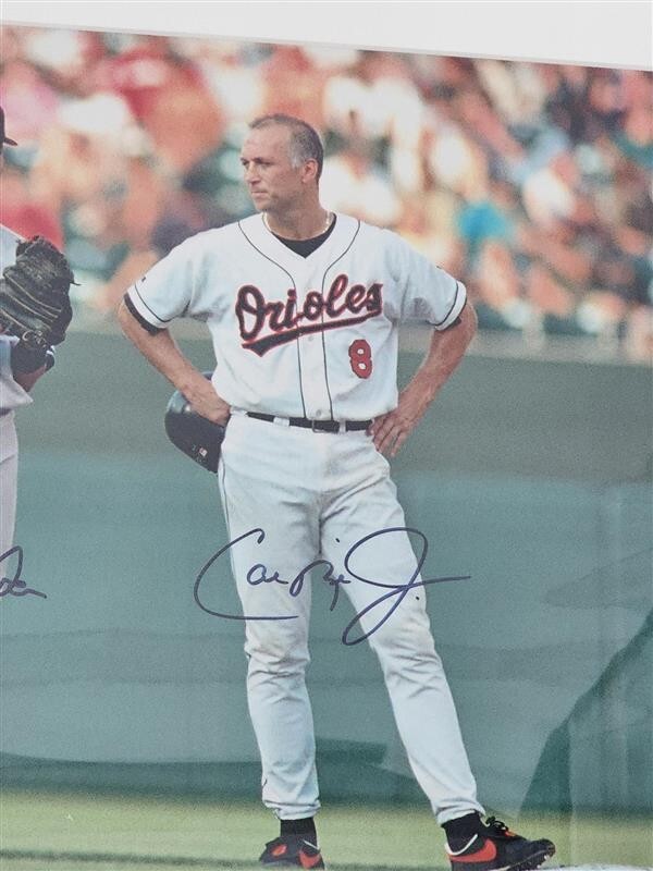 Derek Jeter & Cal Ripken Jr. Auto Framed 16x20 Photo Signed Steiner 122/500